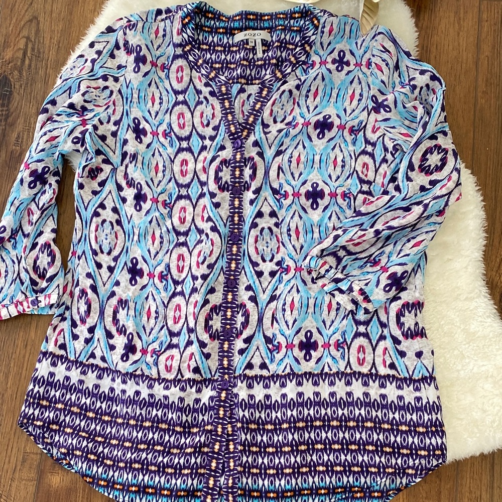 Zozo Silk Top Size Medium